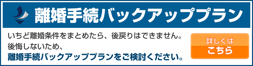 離婚手続バックアッププラン